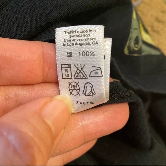 OBEY Women Black Graphic Y2K Short Sleeve Top Size Small-Made in USA - Picture 8 of 9